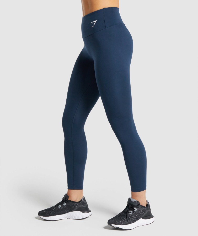 Trænings Leggings Marineblå Gymshark