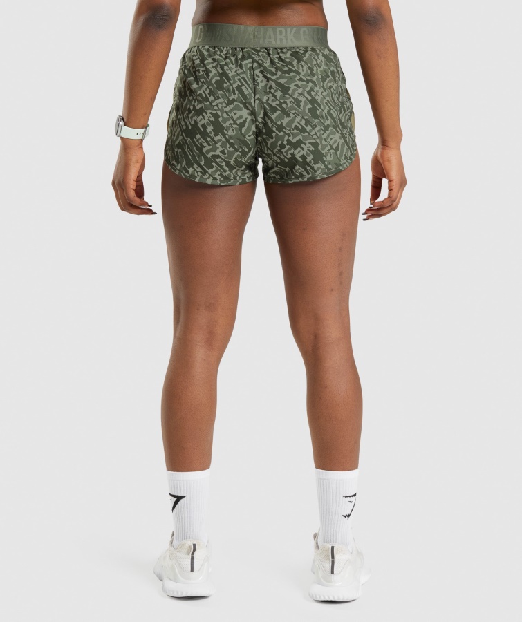 Træning Loose Fit Shorts Grøn Print Gymshark