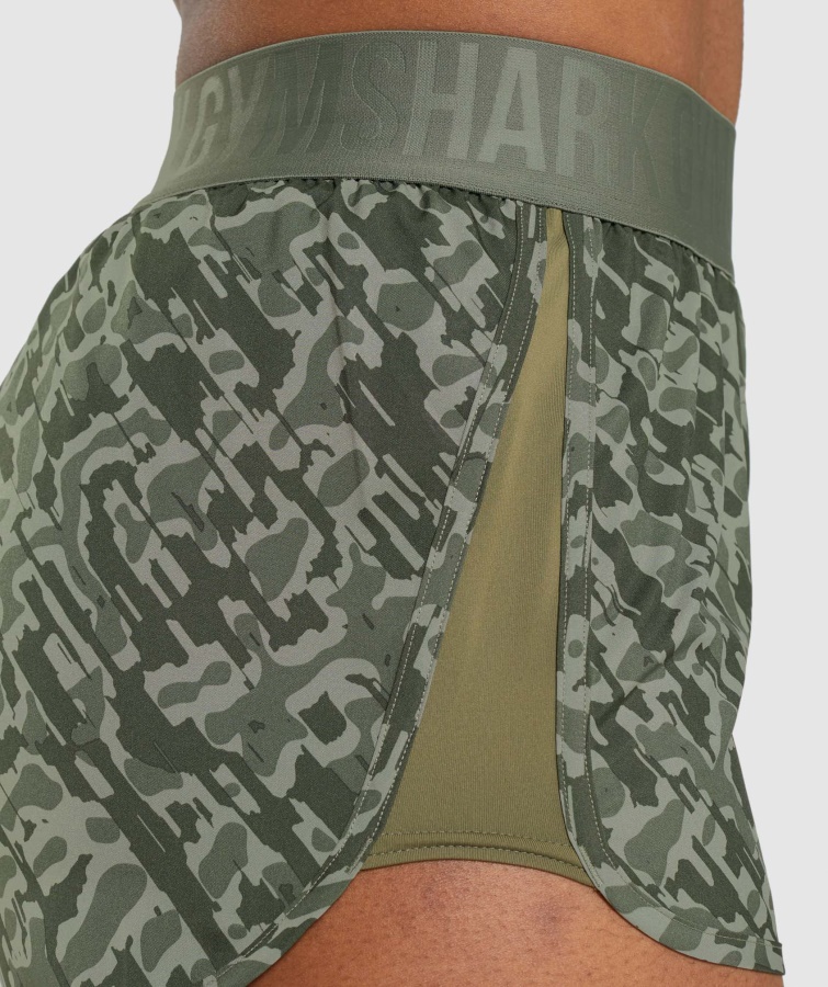 Træning Loose Fit Shorts Grøn Print Gymshark
