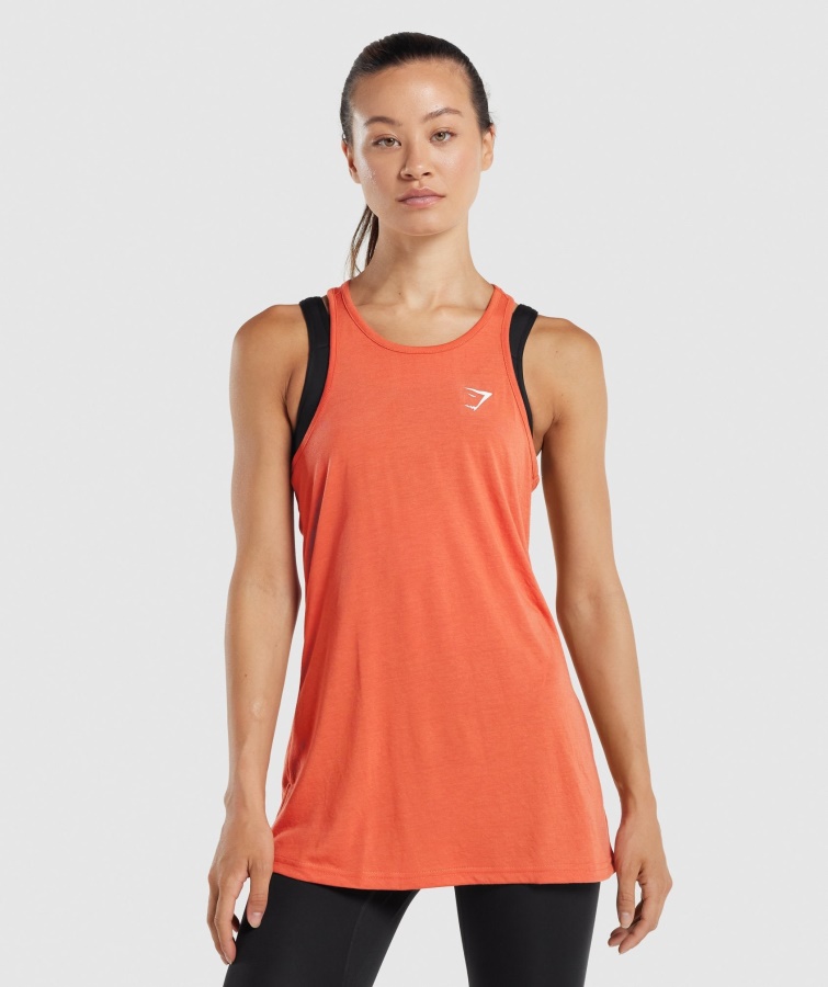 Træning Oversized Vest Orange Gymshark