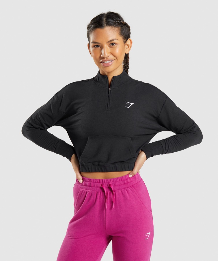 Træning Pippa Pullover Sort Gymshark