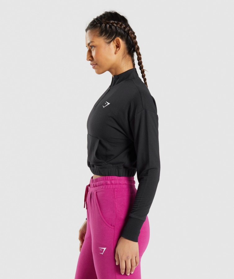 Træning Pippa Pullover Sort Gymshark