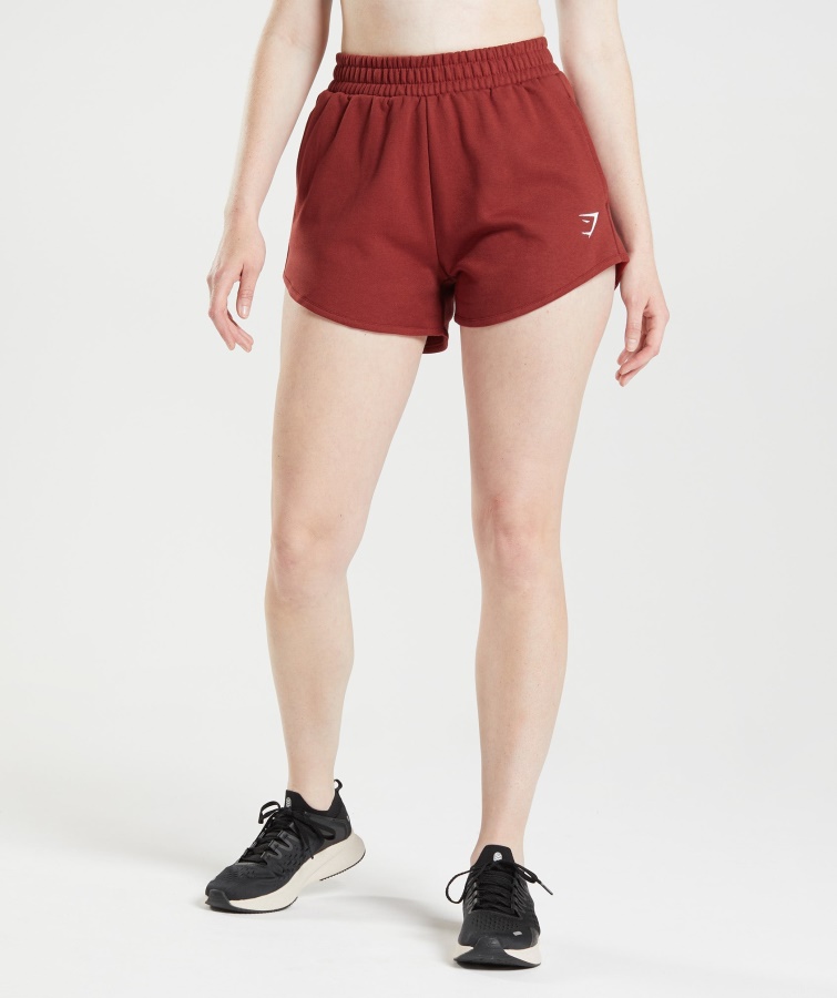 Trænings Sweatshorts Palisander Rød Gymshark