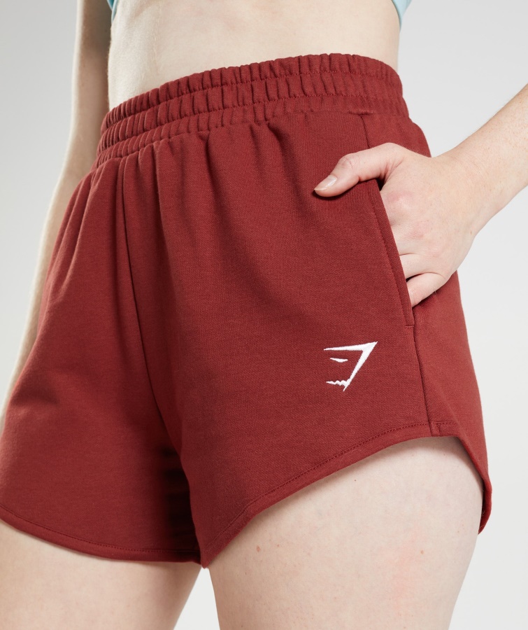 Trænings Sweatshorts Palisander Rød Gymshark