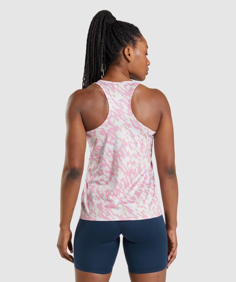 Træningstank Gymshark Med Pink Print