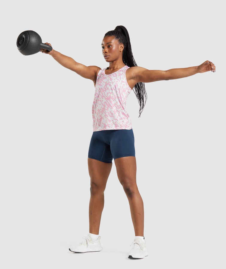Træningstank Gymshark Med Pink Print