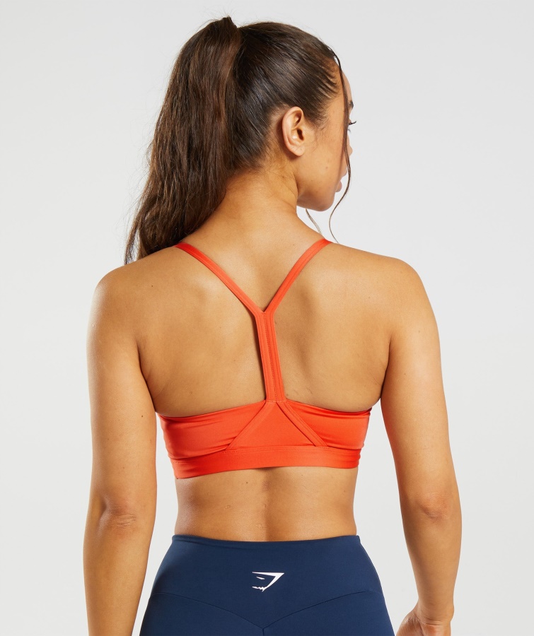 V-hals Sports-bh Papaya Orange Gymshark