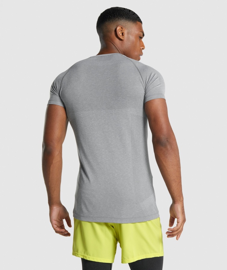 Vital Light Sømløs T-shirt Charcoal Marl Gymshark