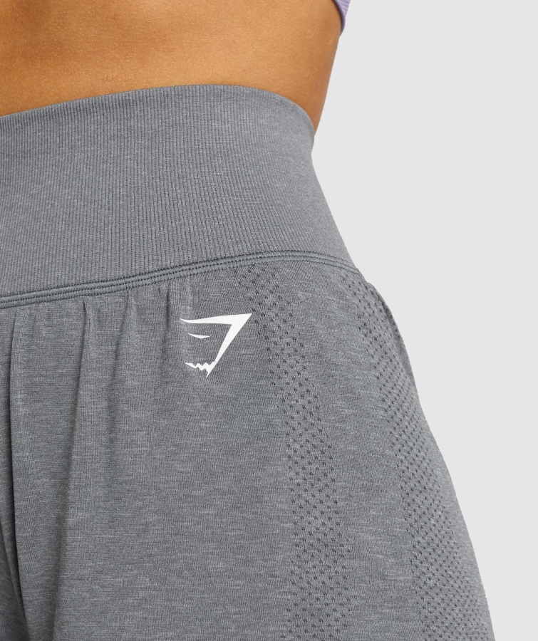 Vital Sømløse 2.0 2-i-1 Shorts Smokey Grey Marl Gymshark