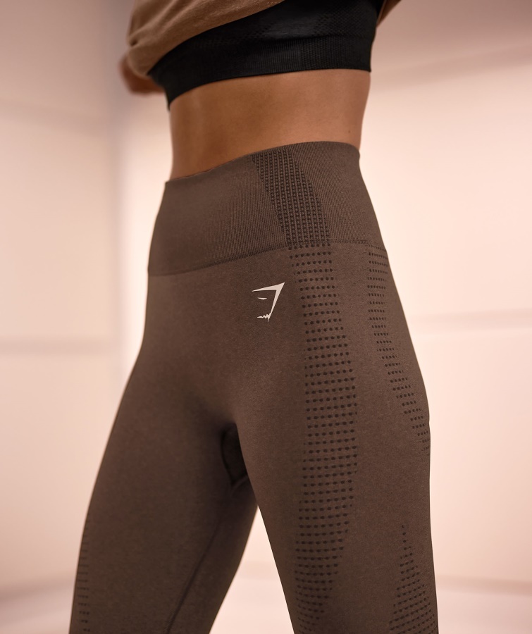 Vital Seamless 2.0 Leggings Espresso Marl Gymshark