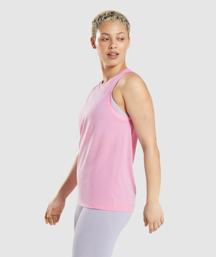 Vital Sømløs 2.0 Let Løs Tank Sorbet Pink Mergel Gymshark