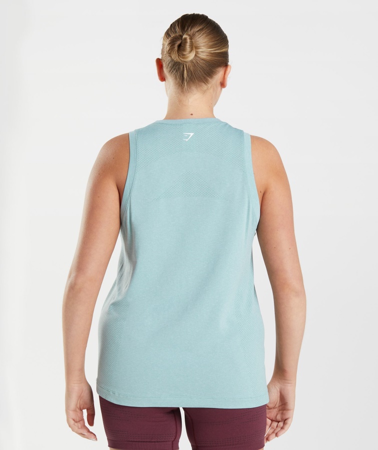 Vital Seamless 2.0 Light Tank Pearl Blue Marl Gymshark