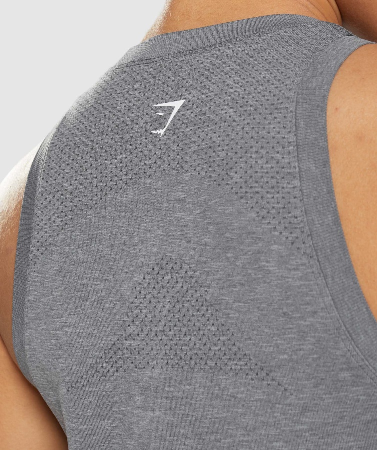 Vital Seamless 2.0 Light Tank Smokey Grey Marl Gymshark