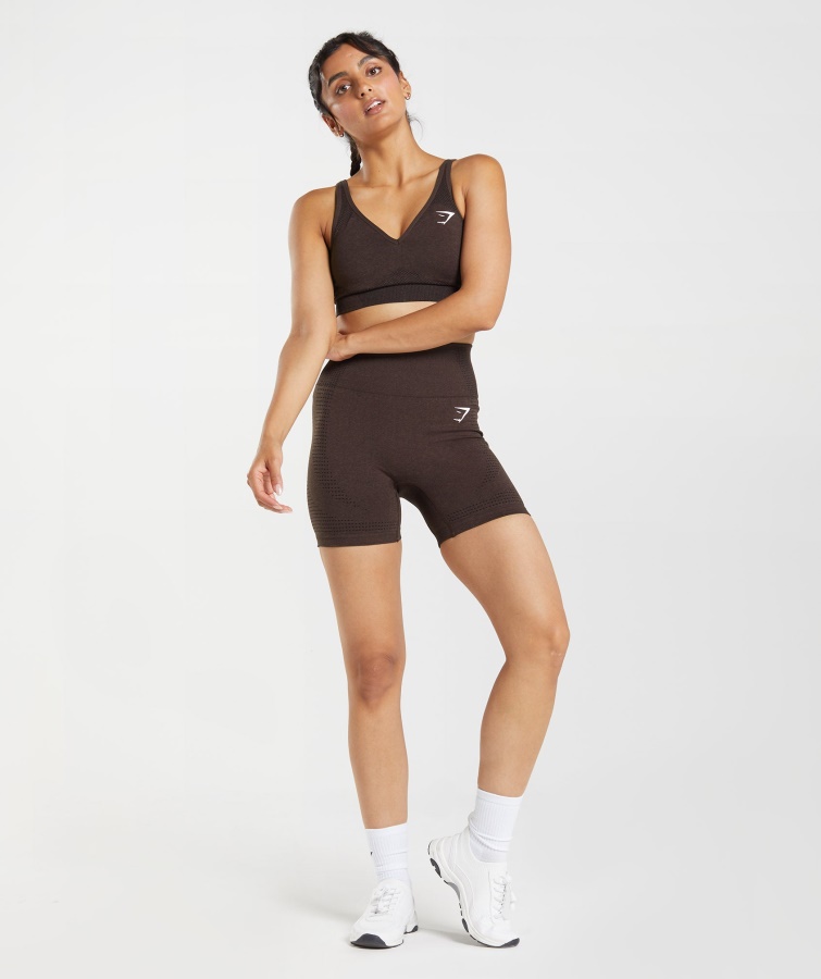 Vital Sømløse 2.0 Shorts Kirsebærbrun Mergel Gymshark