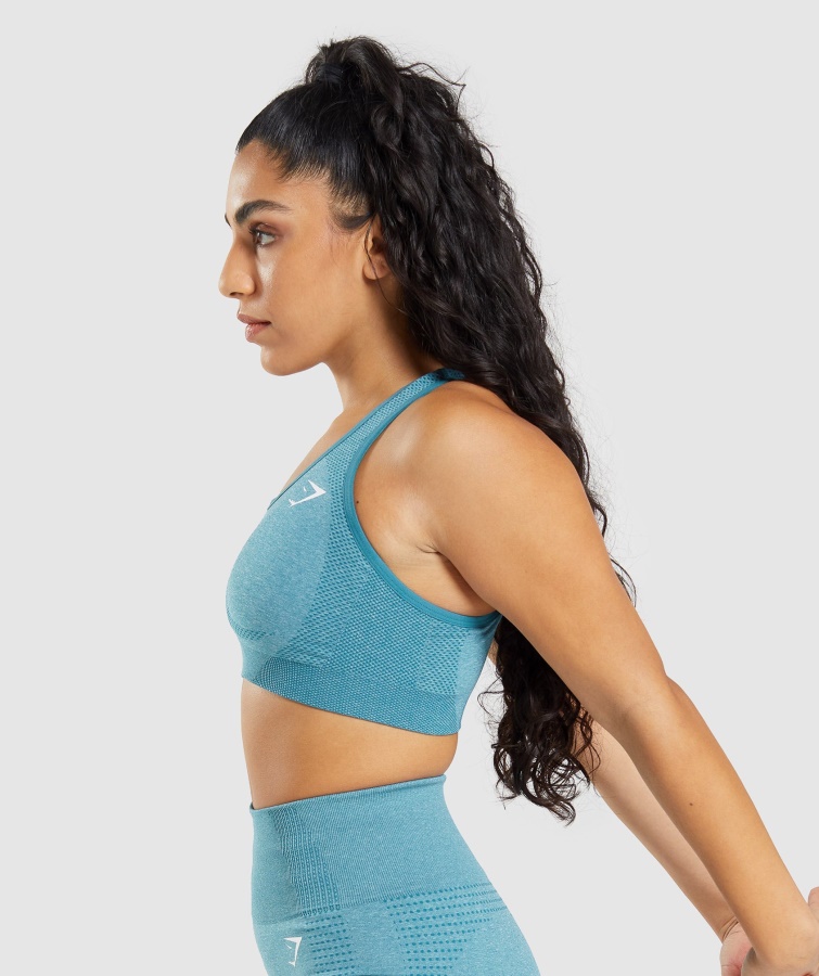 Vital Seamless 2.0 Sports-bh Tahoe Teal Marl Gymshark