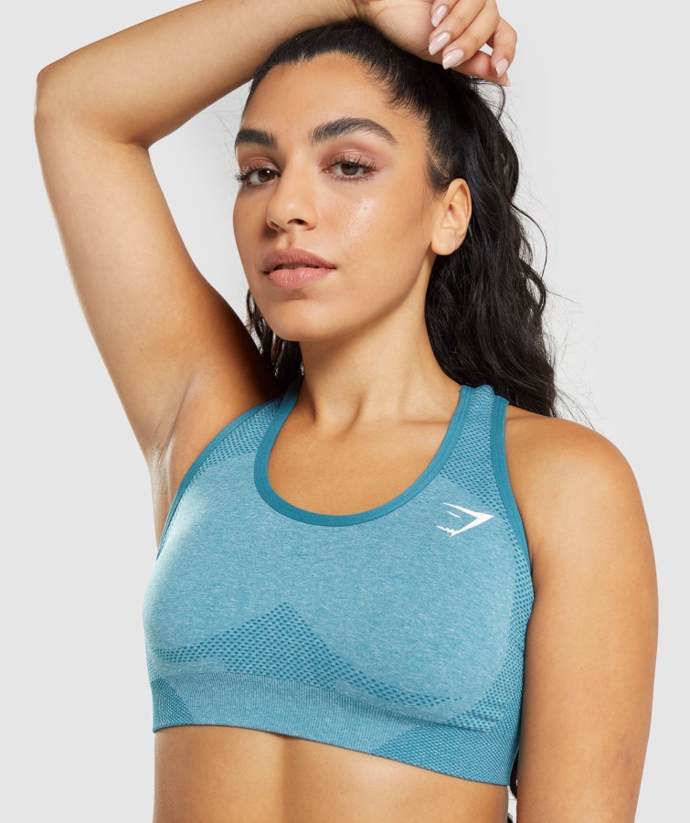 Vital Seamless 2.0 Sports-bh Tahoe Teal Marl Gymshark