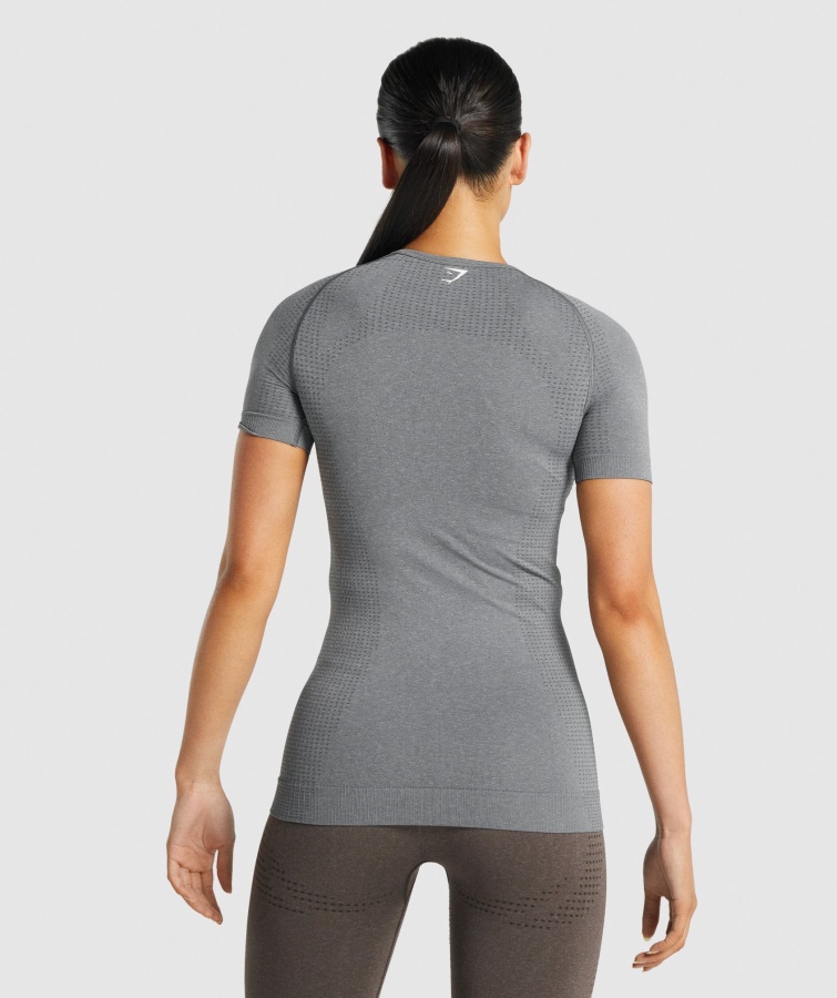 Vital Sømløs 2.0 T-shirt Smokey Grey Marl Gymshark