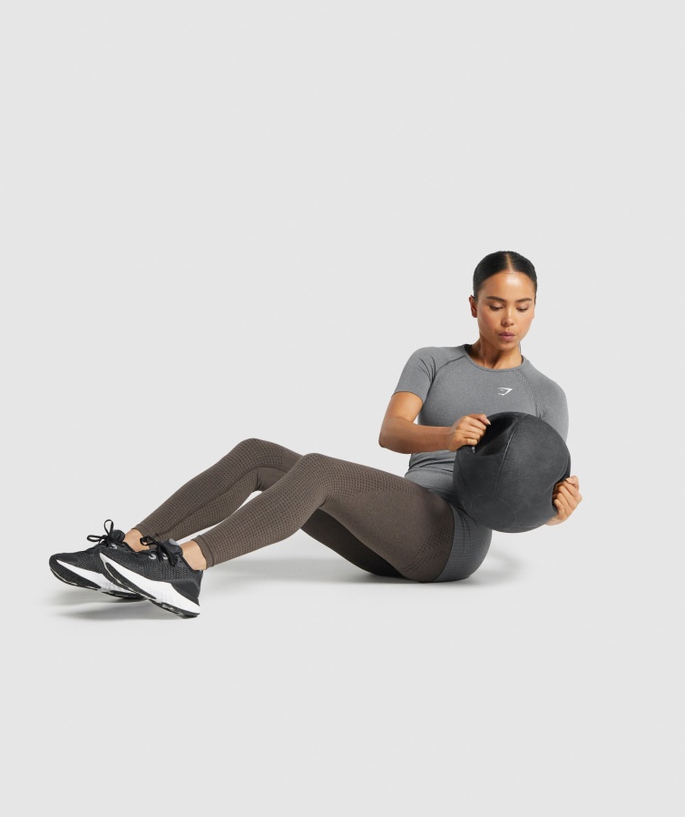 Vital Sømløs 2.0 T-shirt Smokey Grey Marl Gymshark