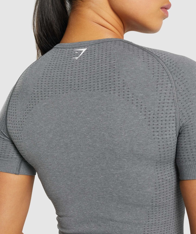 Vital Sømløs 2.0 T-shirt Smokey Grey Marl Gymshark