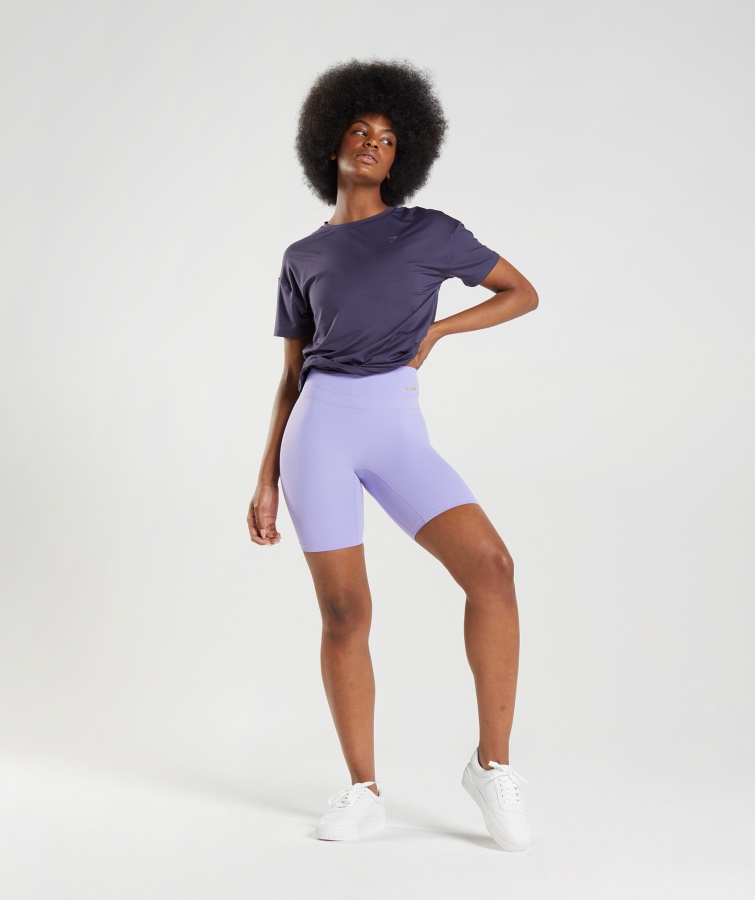 Whitney Cykelshorts Wildflower Lilla Gymshark