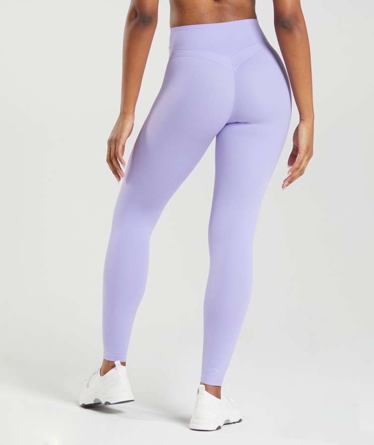 Whitney High Rise Leggings Wildflower Lilla Gymshark