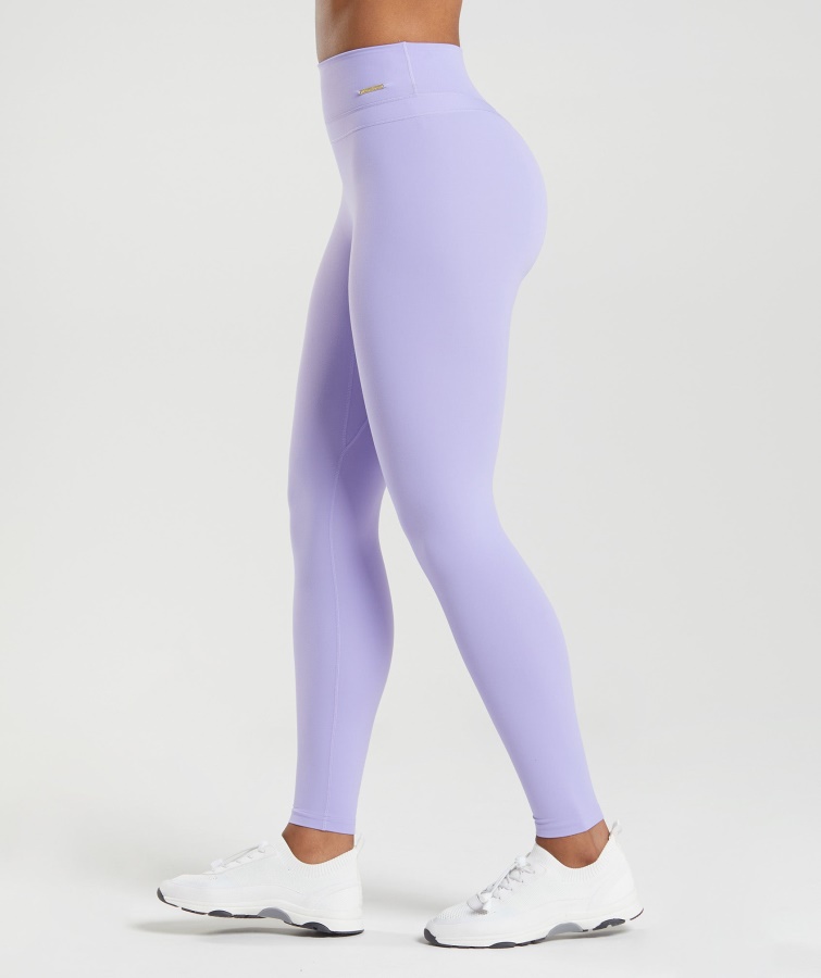 Whitney High Rise Leggings Wildflower Lilla Gymshark