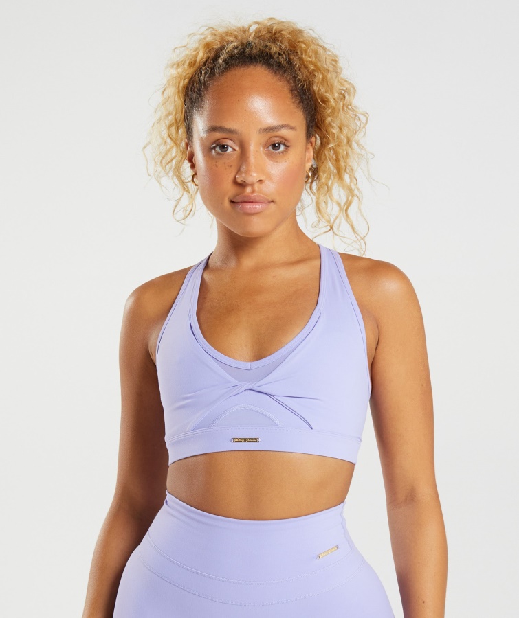 Whitney Mesh Sports-bh Wildflower Lilla Gymshark