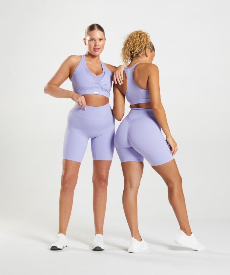 Whitney Mesh Sports-bh Wildflower Lilla Gymshark