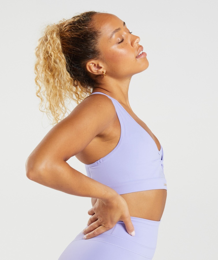 Whitney Mesh Sports-bh Wildflower Lilla Gymshark